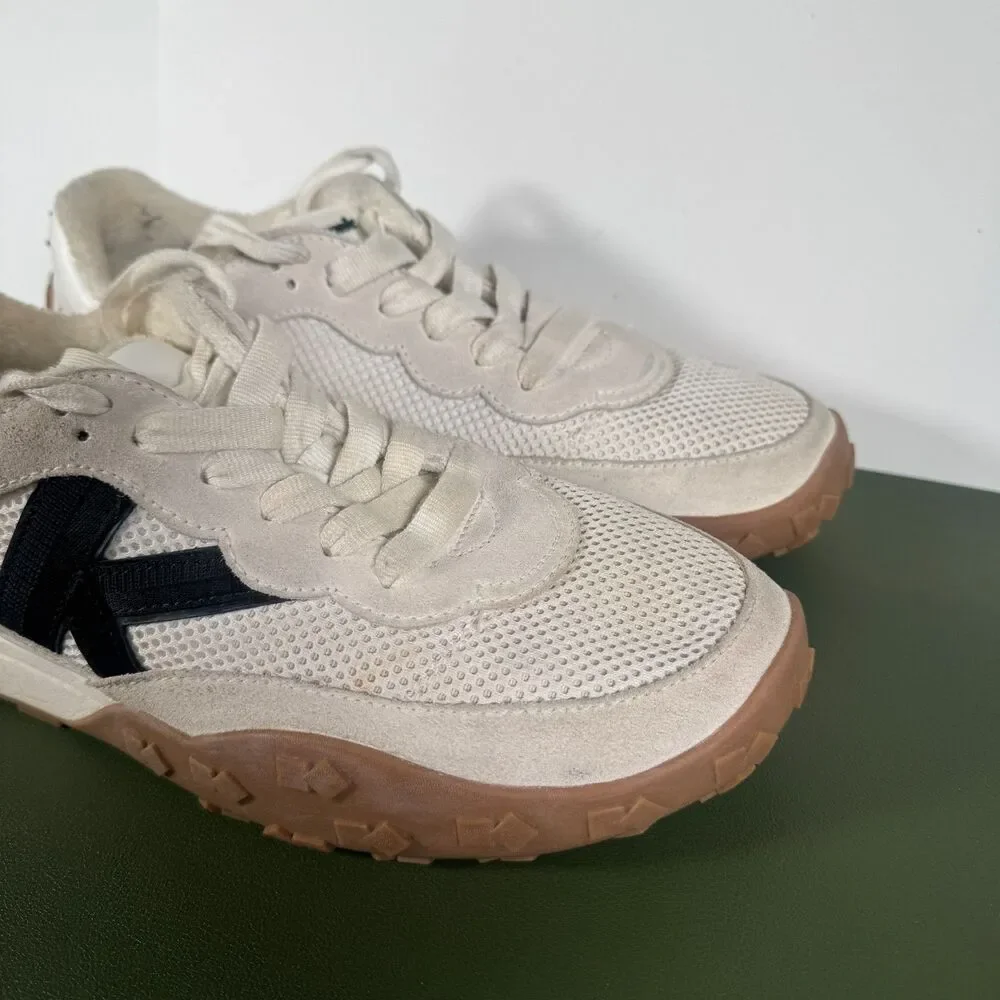 Kate Spade K As In Kate Sneakers White Black 9.5 Preowned